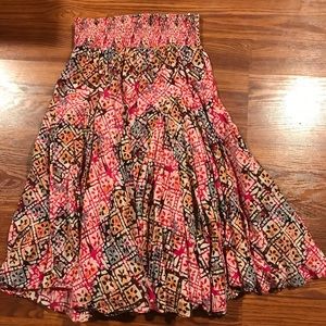 XL Flowing boho skirt